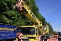 LKW in Boeschung A 3 Rich Frankfurt Hoehe Roesrath Lohmar P047